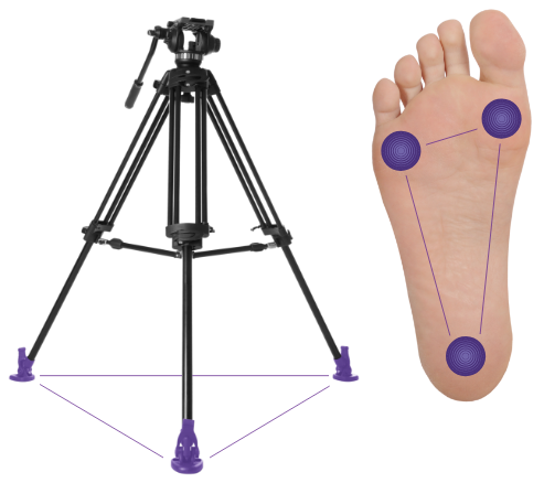 tri pod foot points